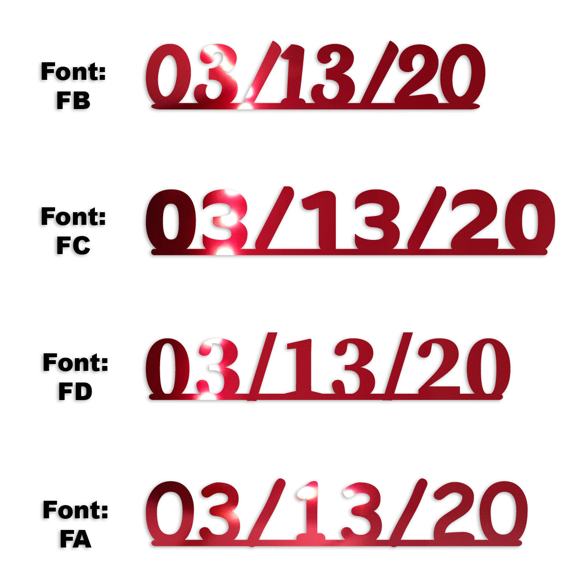 Custom-Fetti Date - 03/13/24 or 03/13/25  Red