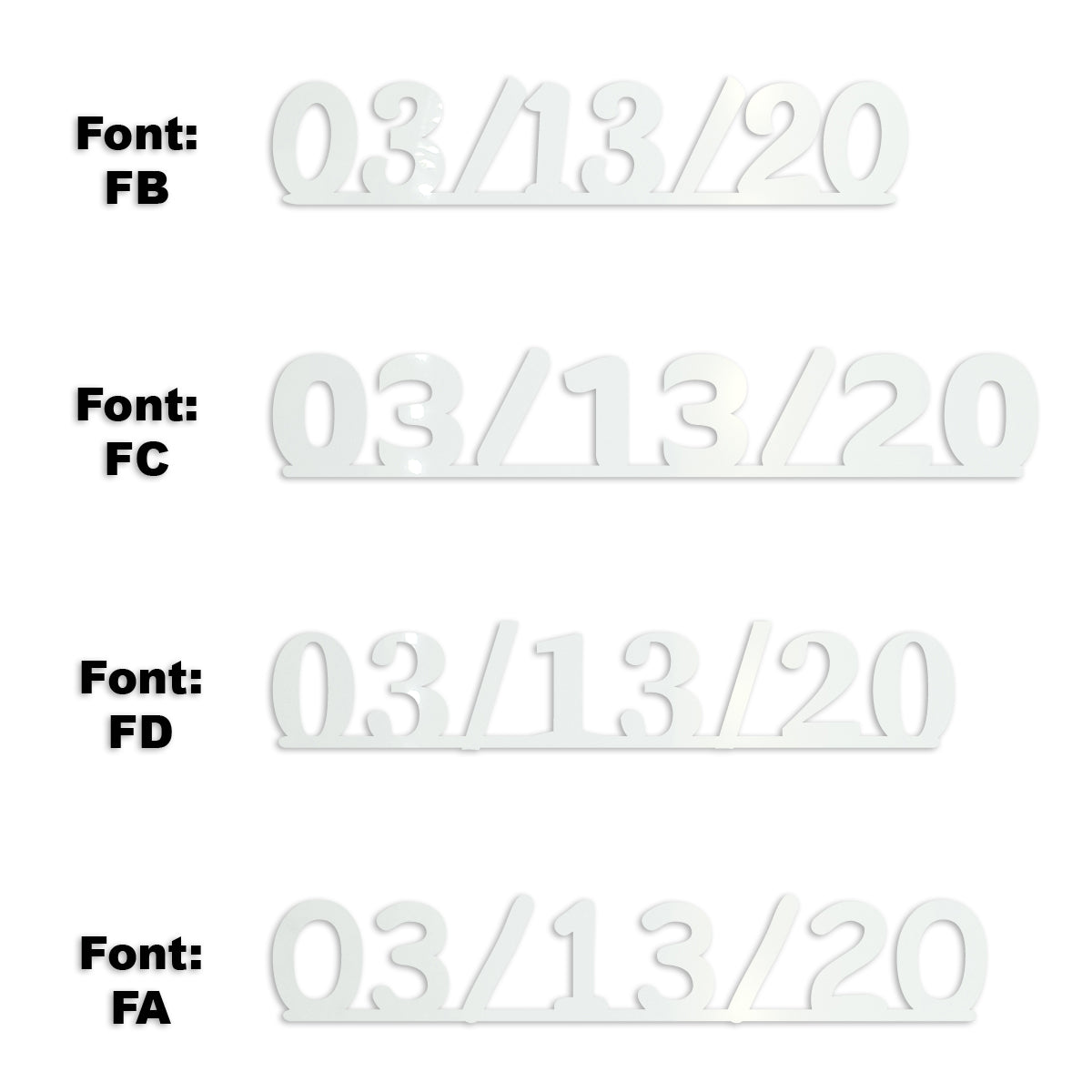 Custom-Fetti Date - 03/13/24 or 03/13/25  White