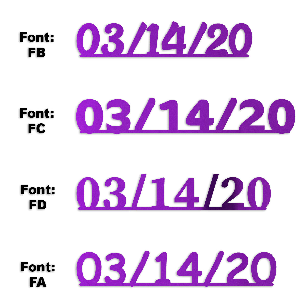 Custom-Fetti Date - 03/14/24 or 03/14/25  Purple