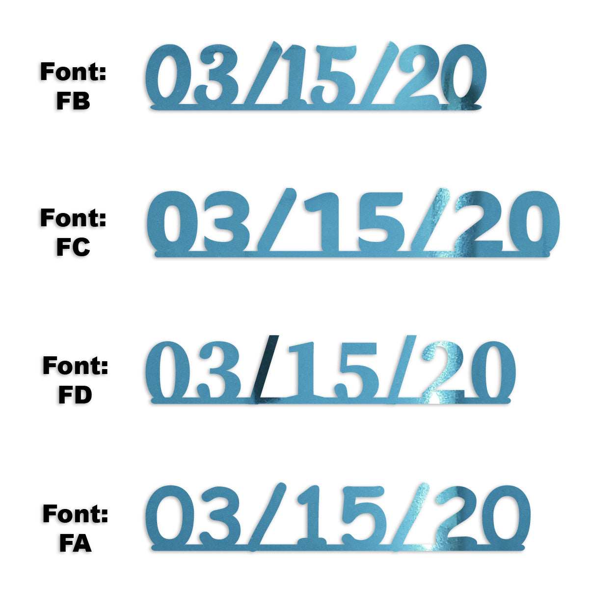 Custom-Fetti Date - 03/15/24 or 03/15/25  Blue Sky