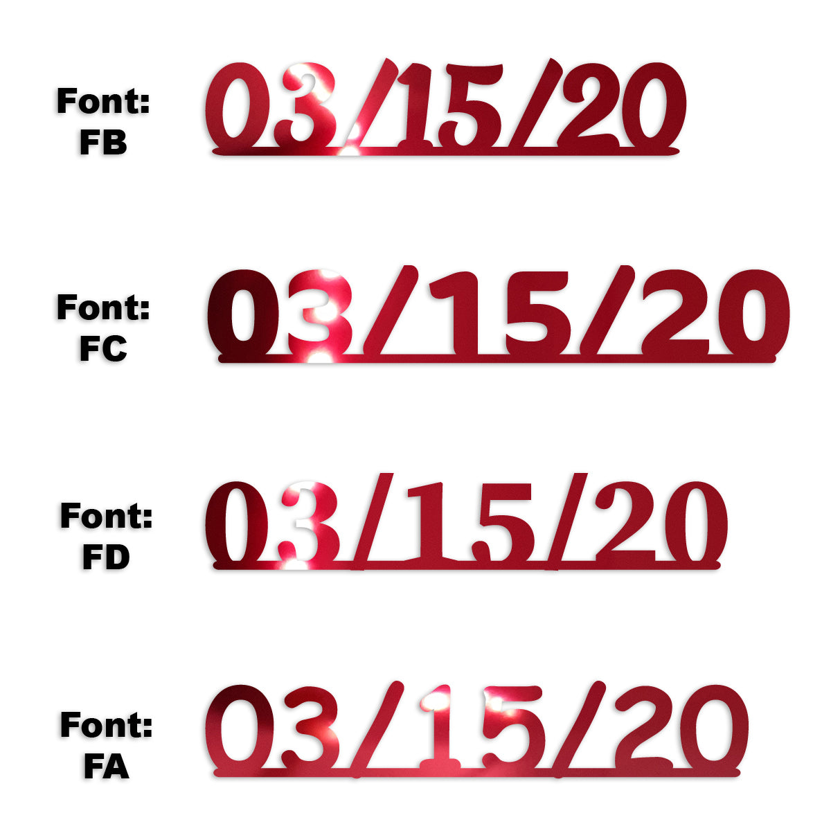 Custom-Fetti Date - 03/15/24 or 03/15/25  Red