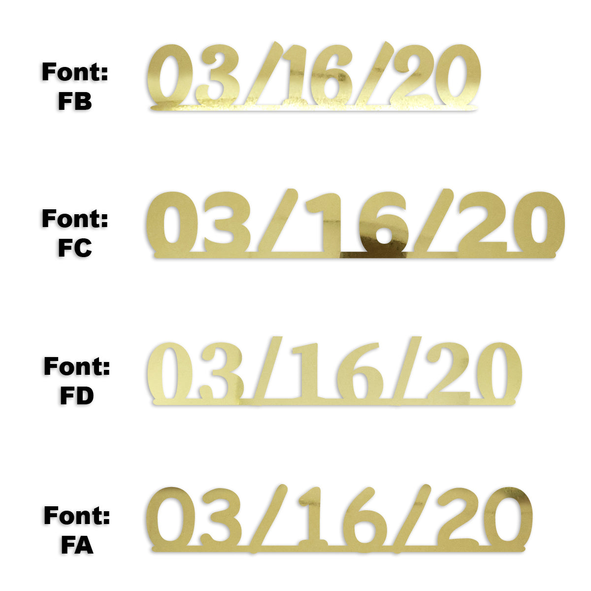 Custom-Fetti Date - 03/16/24 or 03/16/25  Gold