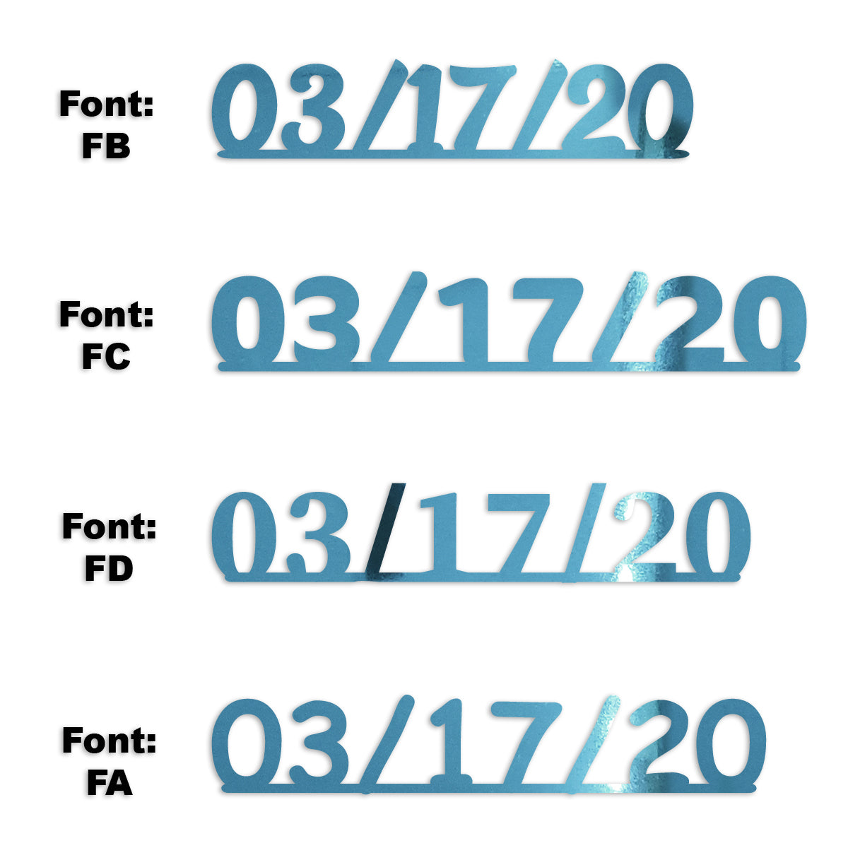 Custom-Fetti Date - 03/17/24 or 03/17/25  Blue Sky