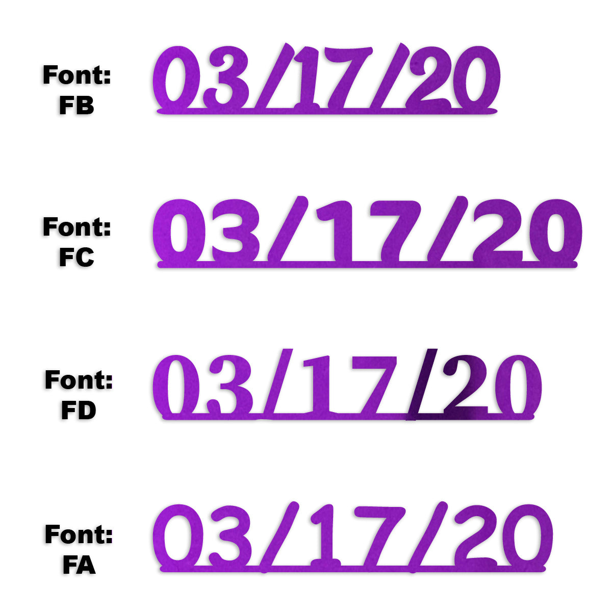 Custom-Fetti Date - 03/17/24 or 03/17/25  Purple