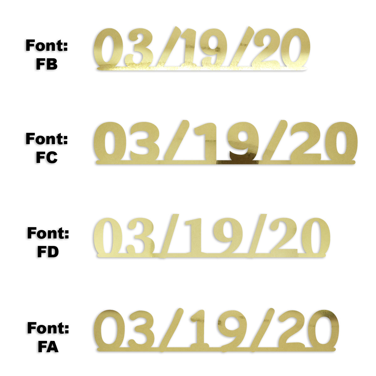 Custom-Fetti Date - 03/19/24 or 03/19/25  Gold