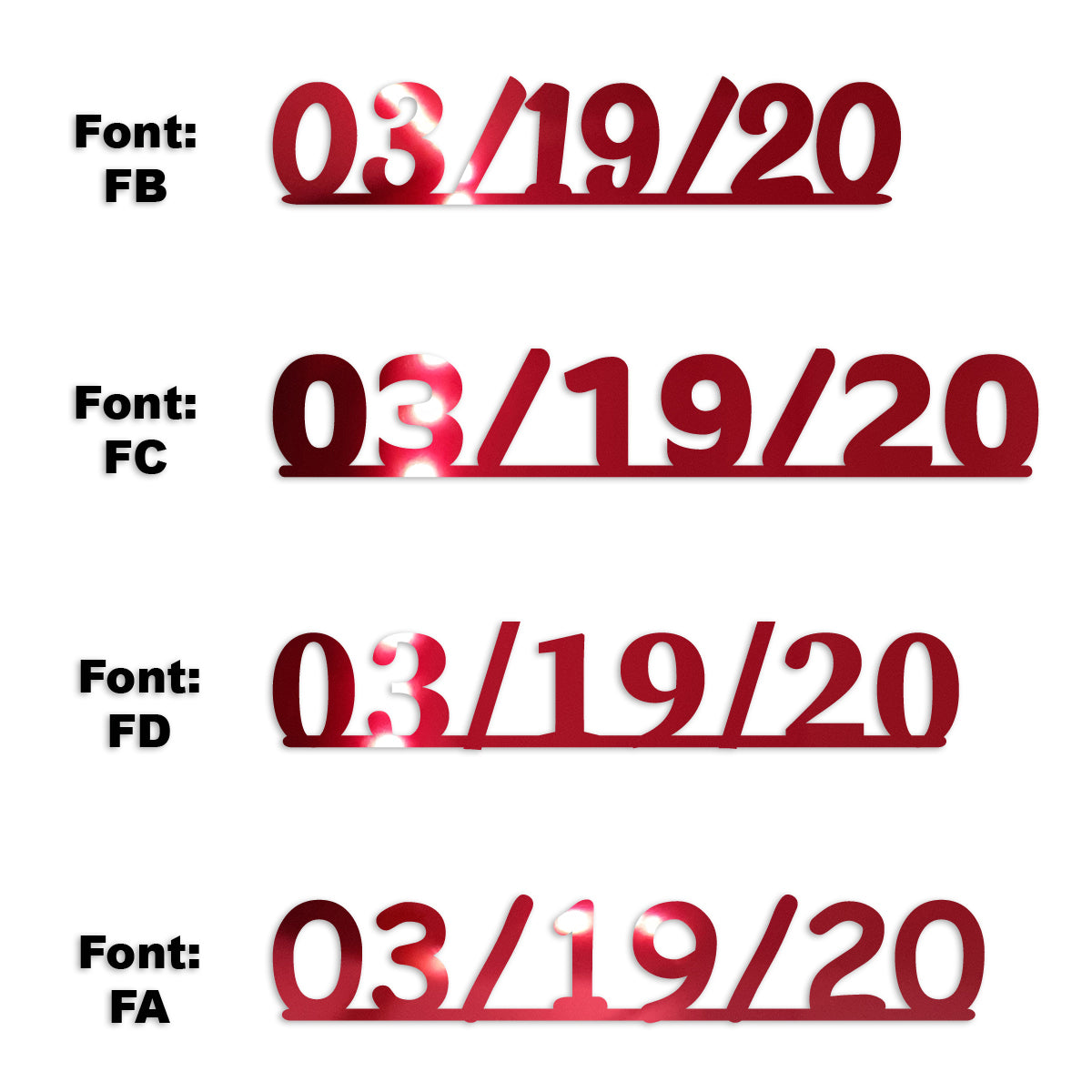 Custom-Fetti Date - 03/19/24 or 03/19/25  Red