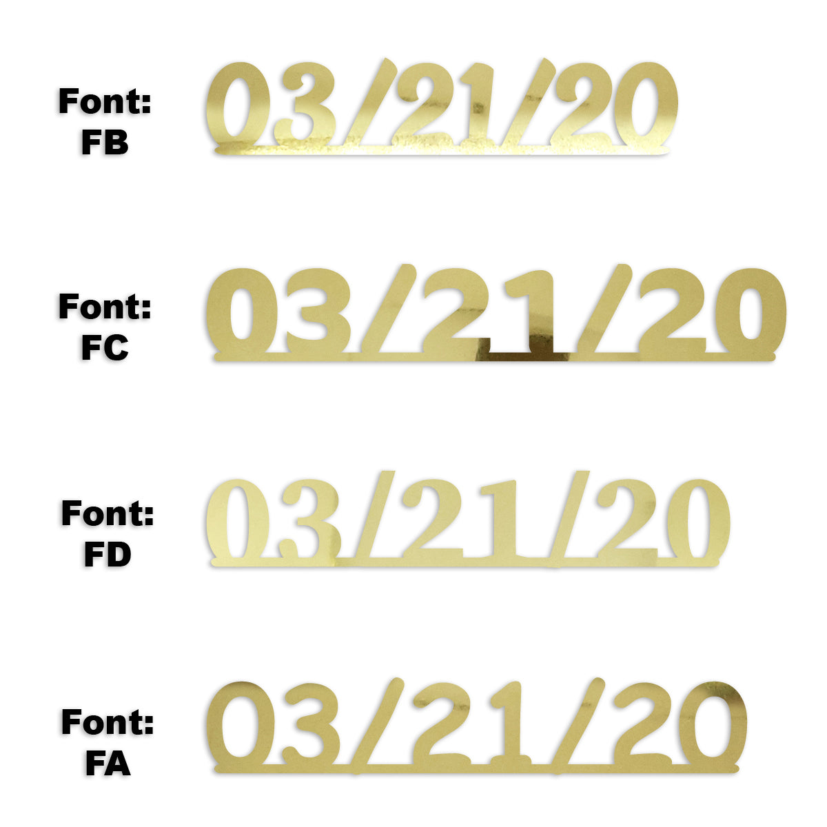 Custom-Fetti Date - 03/21/24 or 03/21/25  Gold