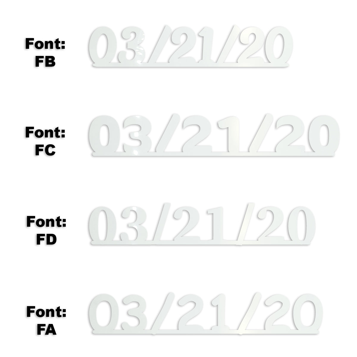 Custom-Fetti Date - 03/21/24 or 03/21/25  White