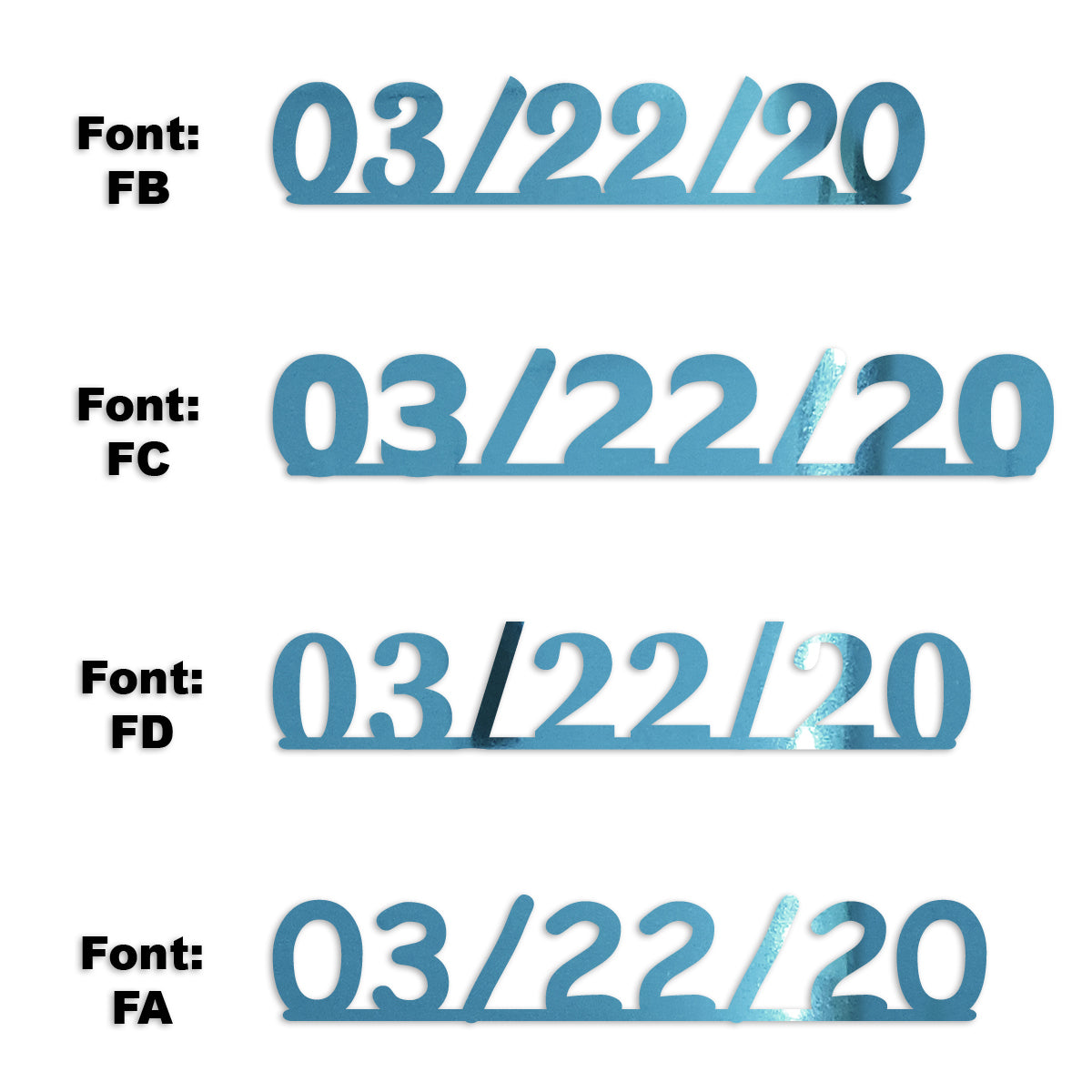 Custom-Fetti Date - 03/22/24 or 03/22/25  Blue Sky