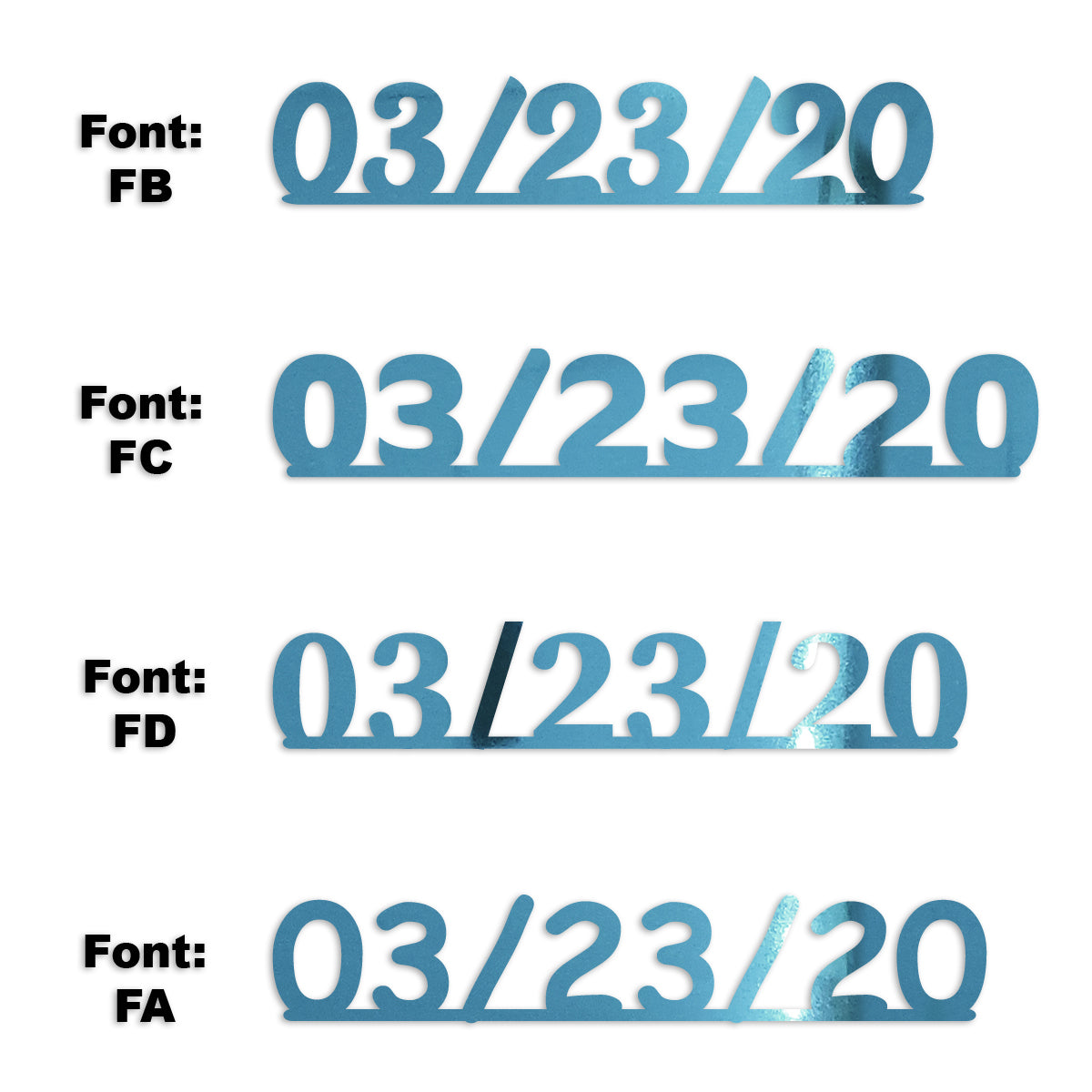 Custom-Fetti Date - 03/23/24 or 03/23/25  Blue Sky