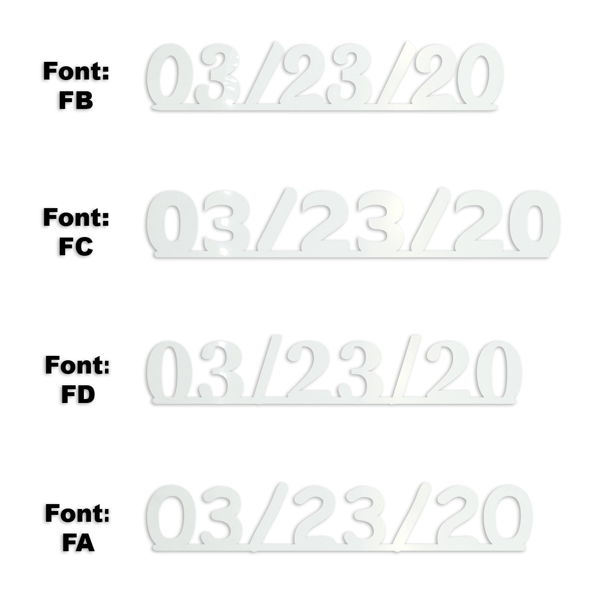 Custom-Fetti Date - 03/23/24 or 03/23/25  White