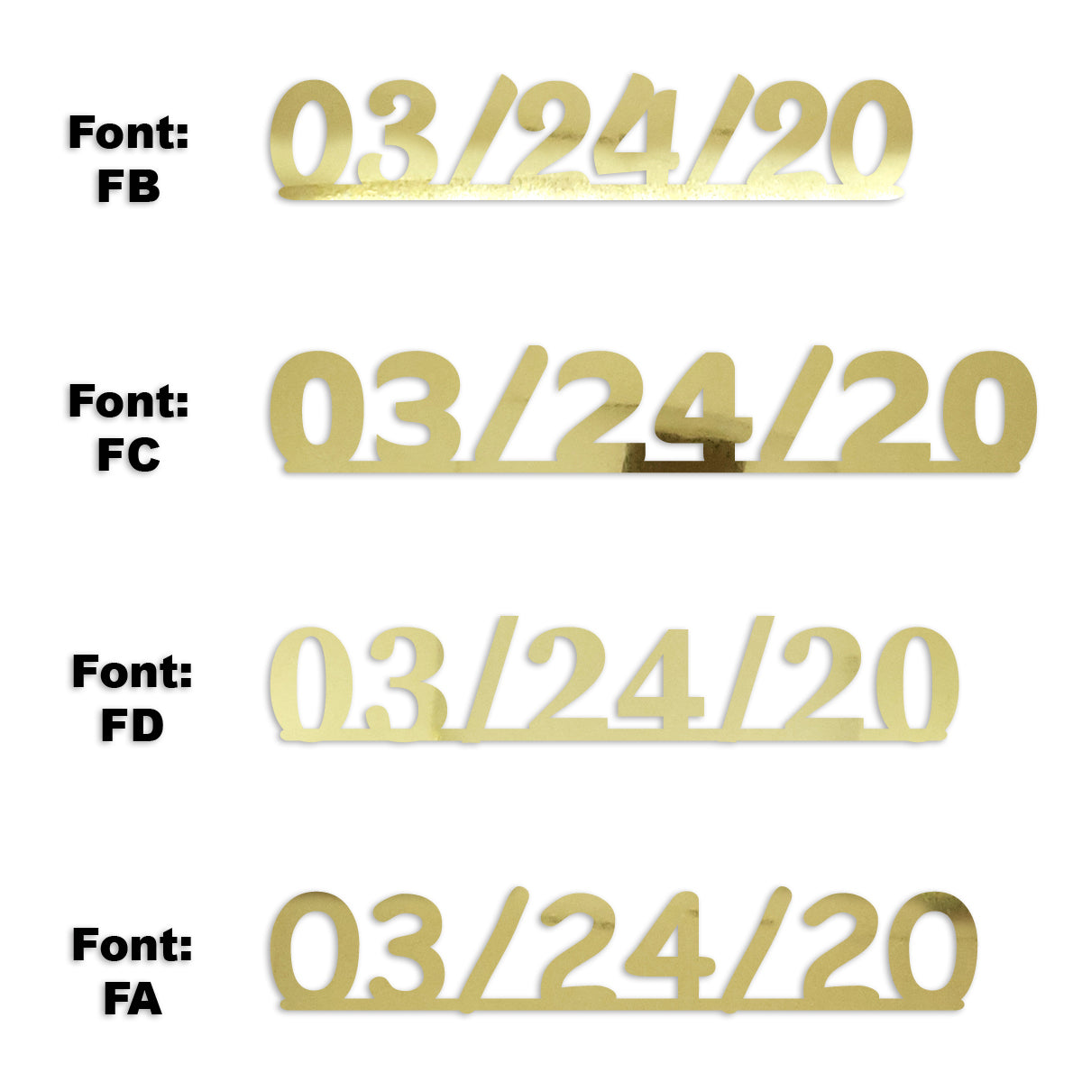 Custom-Fetti Date - 03/24/24 or 03/24/25  Gold