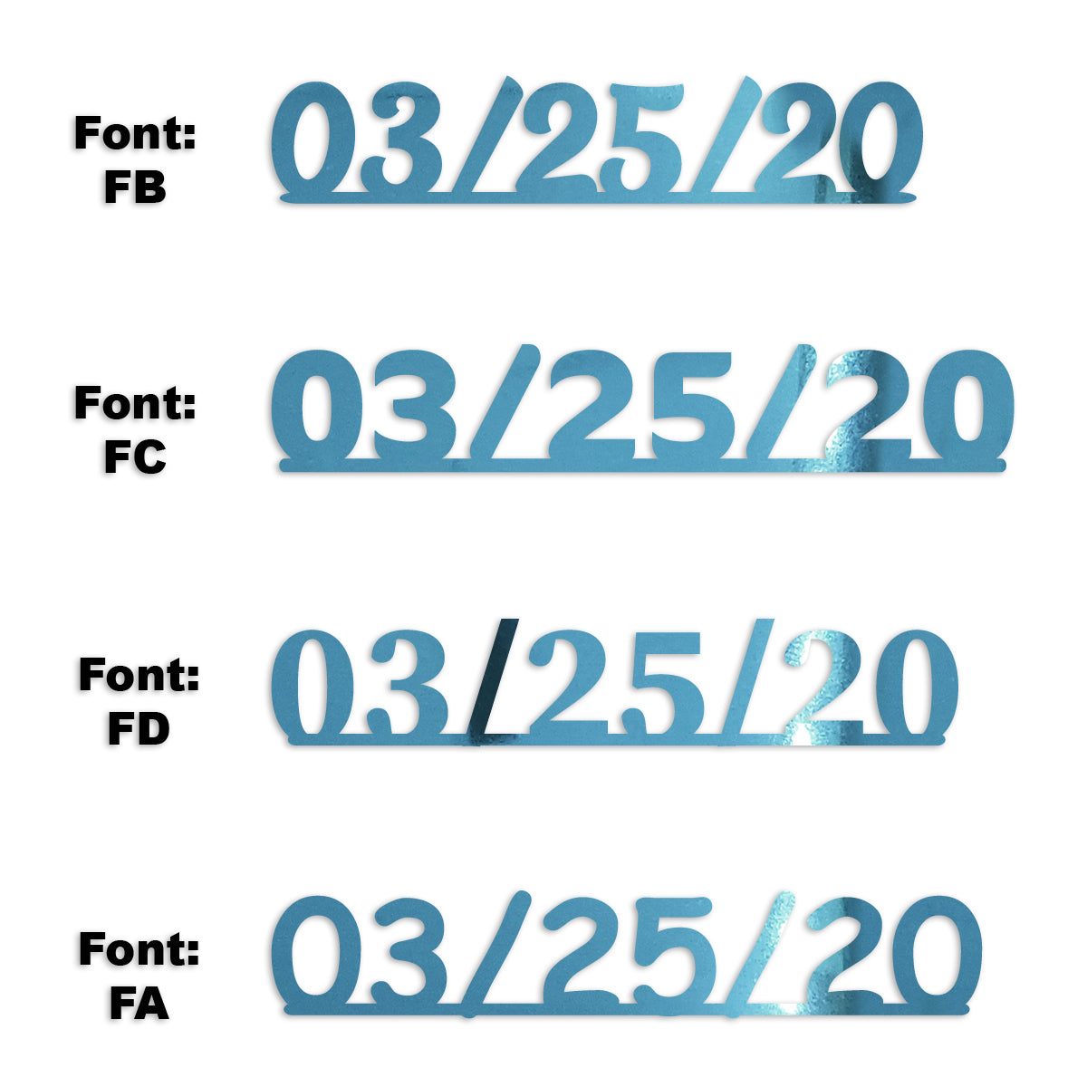 Custom-Fetti Date - 03/25/24 or 03/25/25  Blue Sky