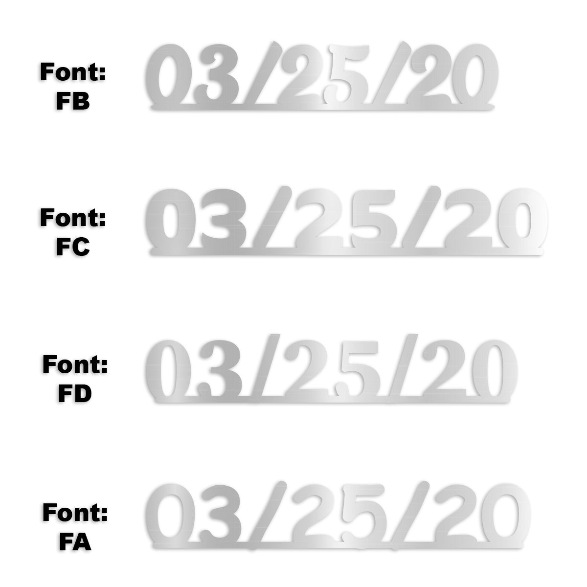 Custom-Fetti Date - 03/25/24 or 03/25/25  Silver