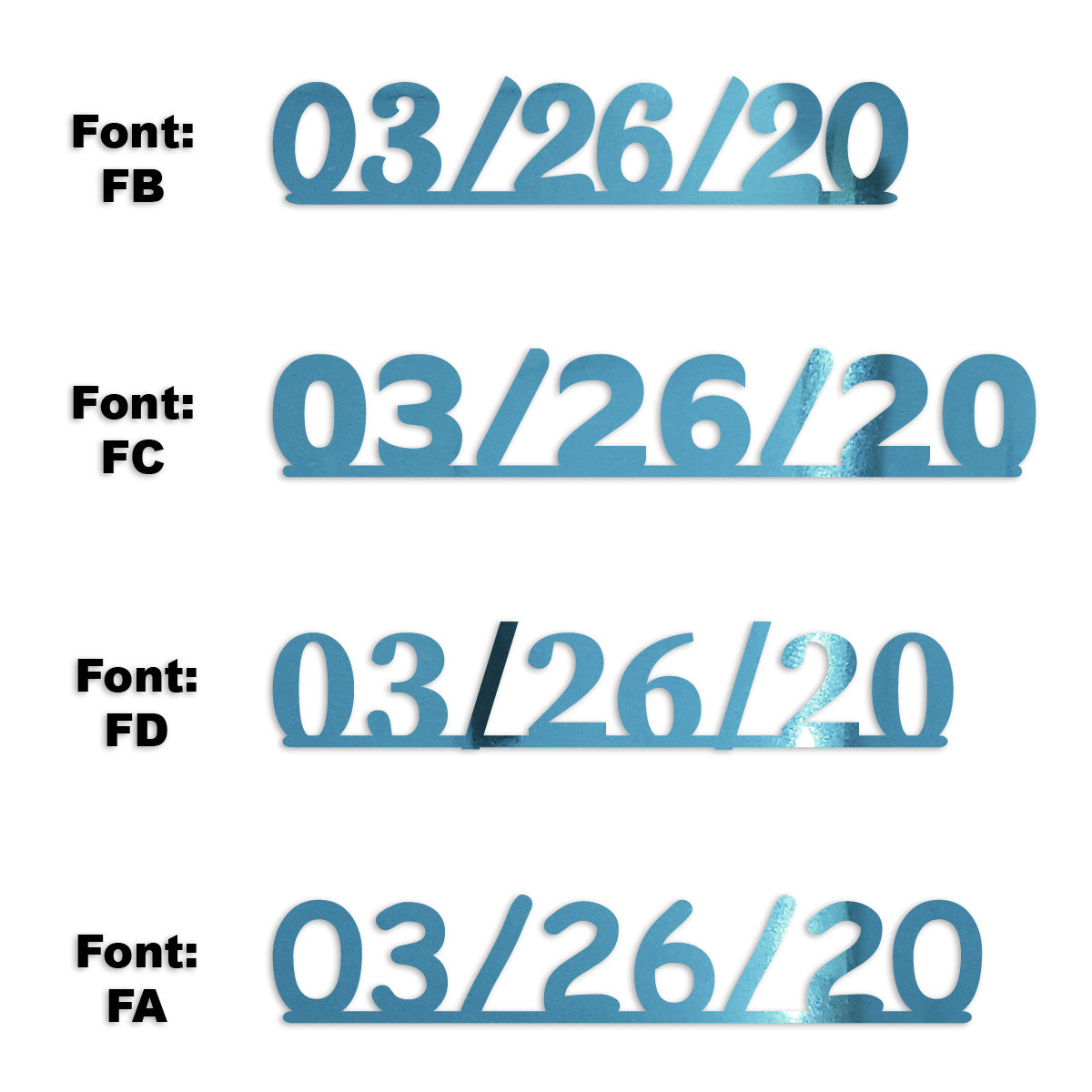 Custom-Fetti Date - 03/26/24 or 03/26/25  Blue Sky