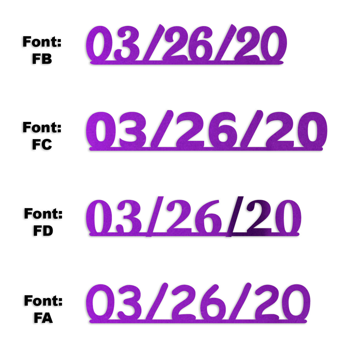 Custom-Fetti Date - 03/26/24 or 03/26/25  Purple