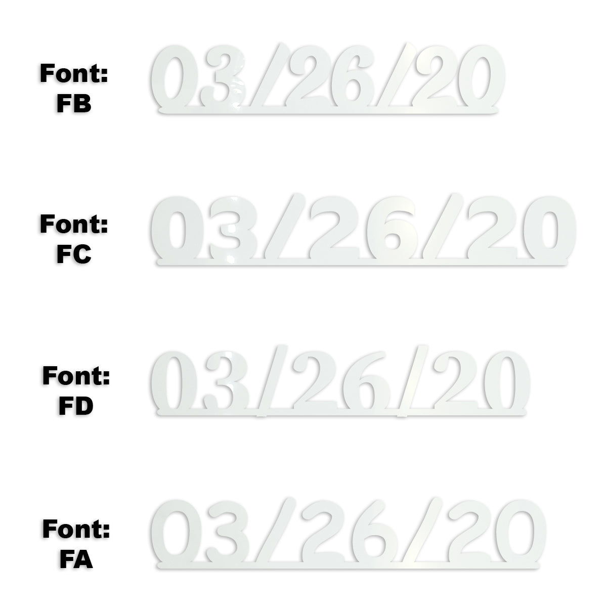 Custom-Fetti Date - 03/26/24 or 03/26/25  White