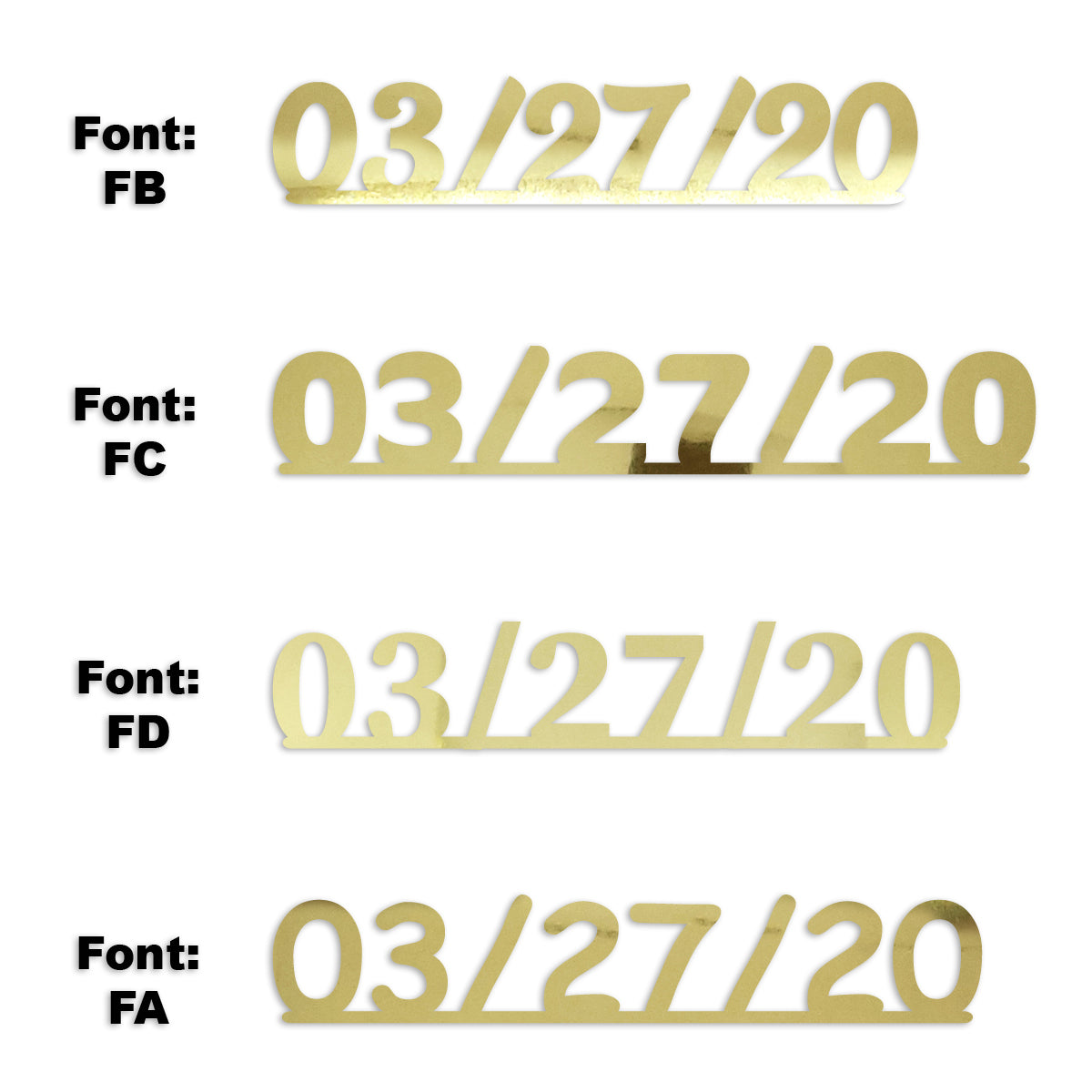 Custom-Fetti Date - 03/27/24 or 03/27/25  Gold