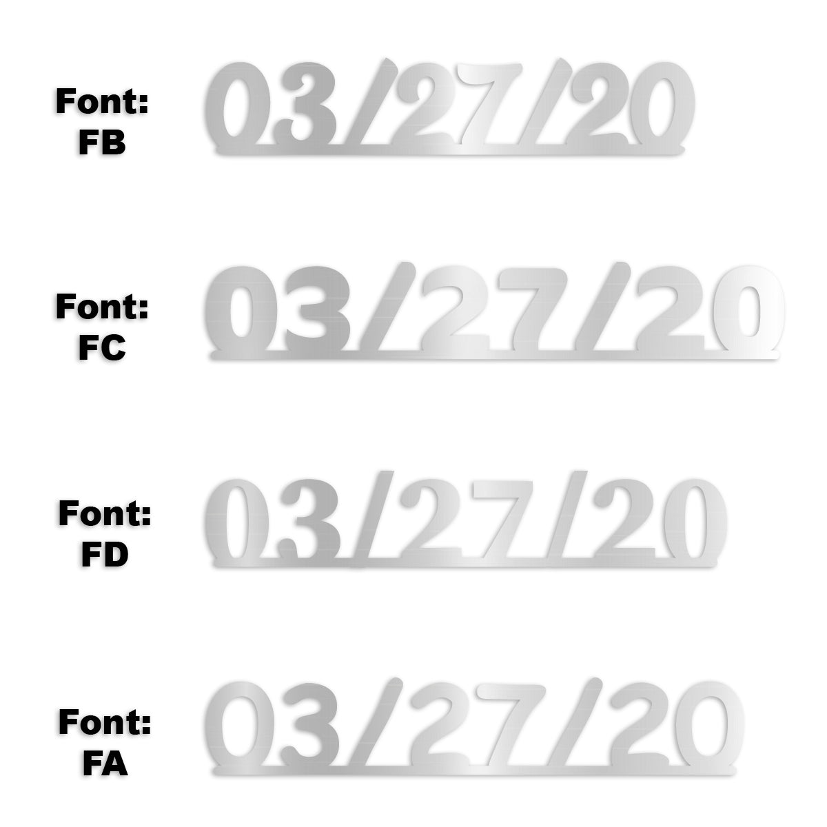 Custom-Fetti Date - 03/27/24 or 03/27/25  Silver