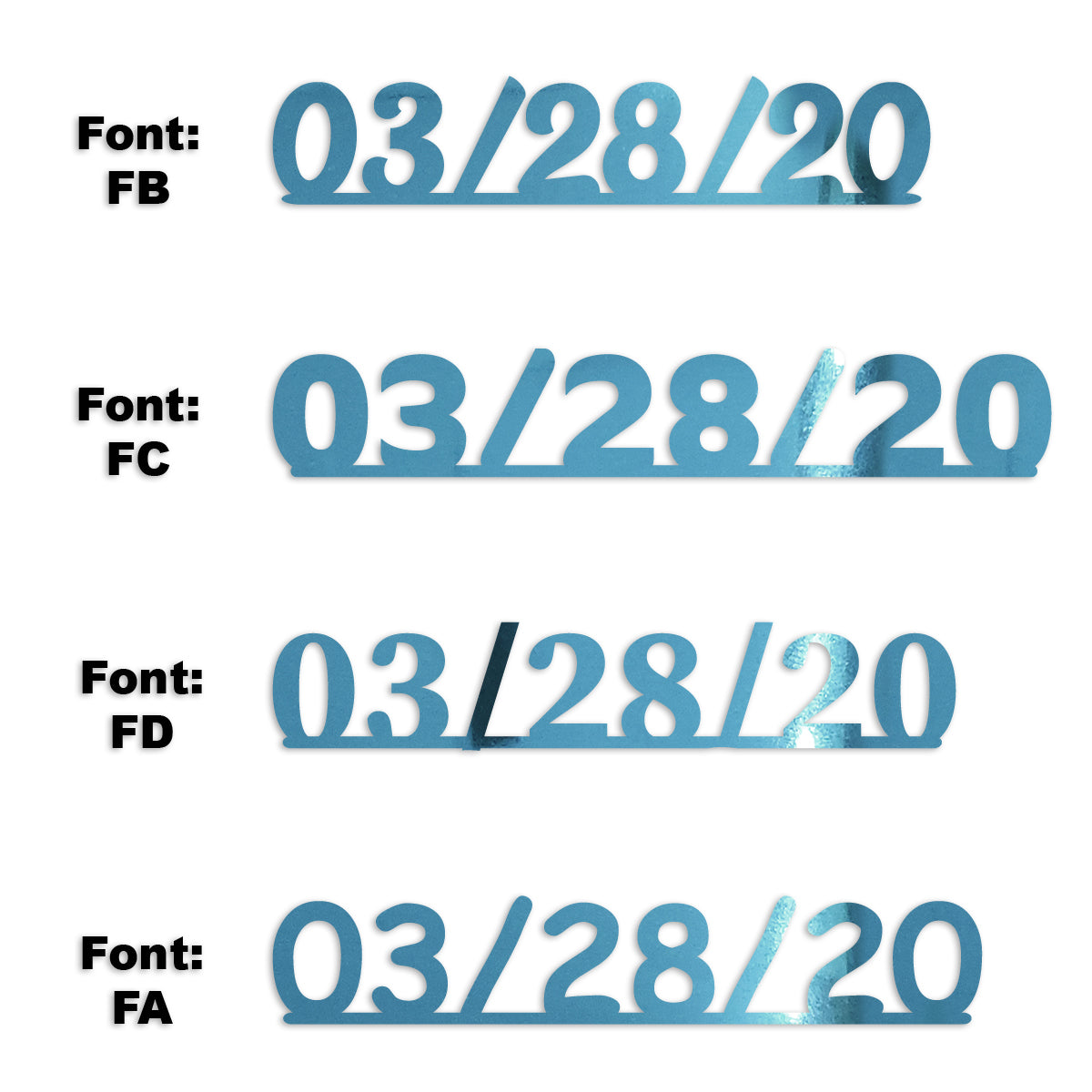 Custom-Fetti Date - 03/28/24 or 03/28/25  Blue Sky