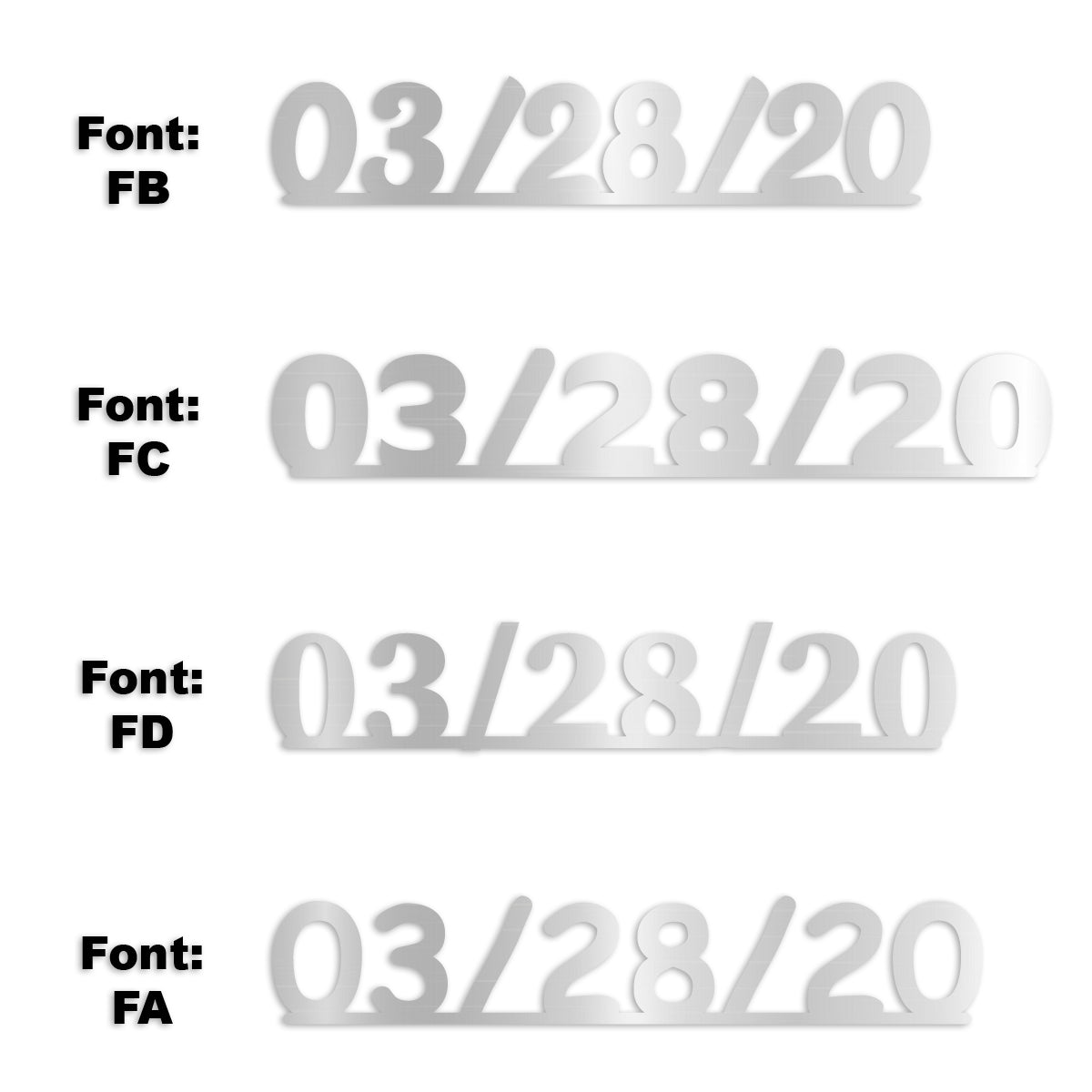 Custom-Fetti Date - 03/28/24 or 03/28/25  Silver