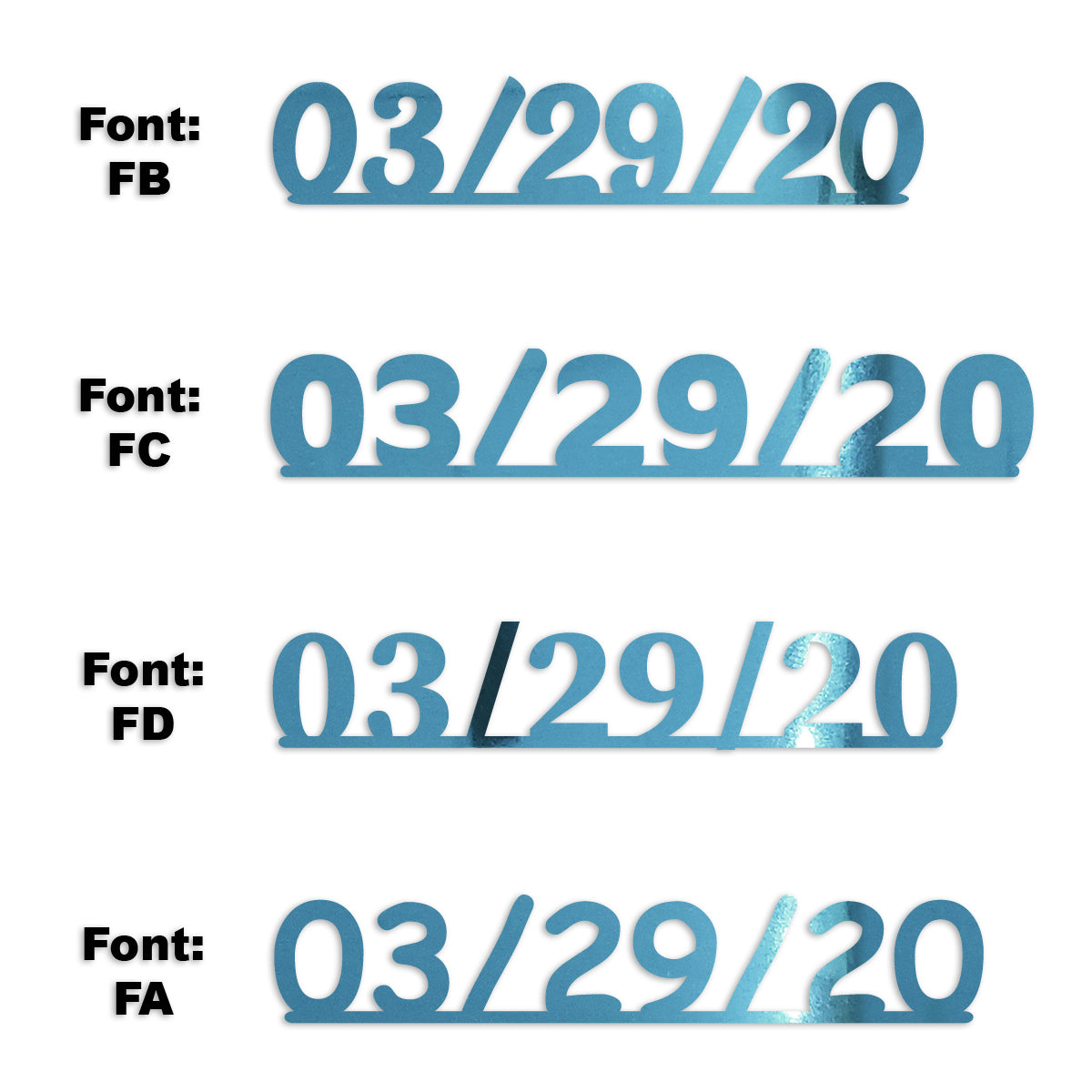 Custom-Fetti Date - 03/29/24 or 03/29/25  Blue Sky