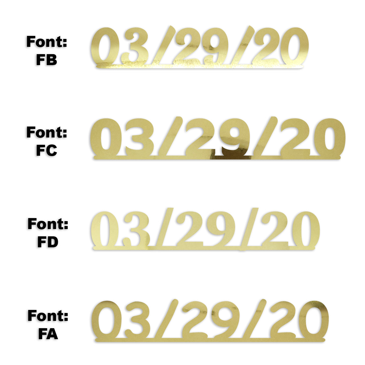 Custom-Fetti Date - 03/29/24 or 03/29/25  Gold