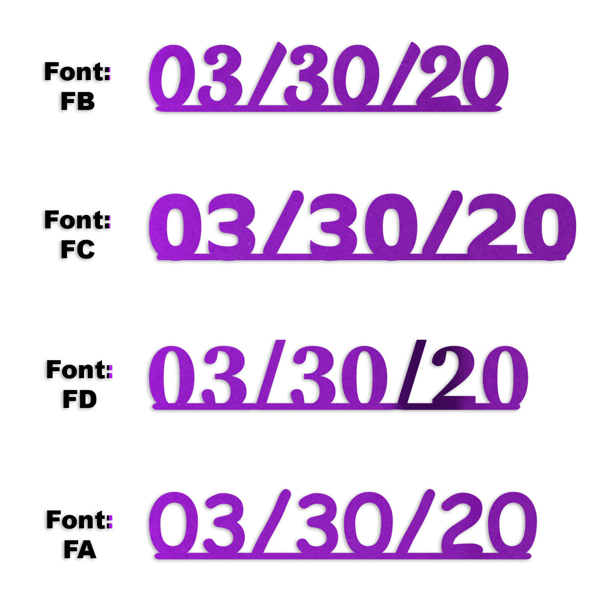 Custom-Fetti Date - 03/30/24 or 03/30/25  Purple