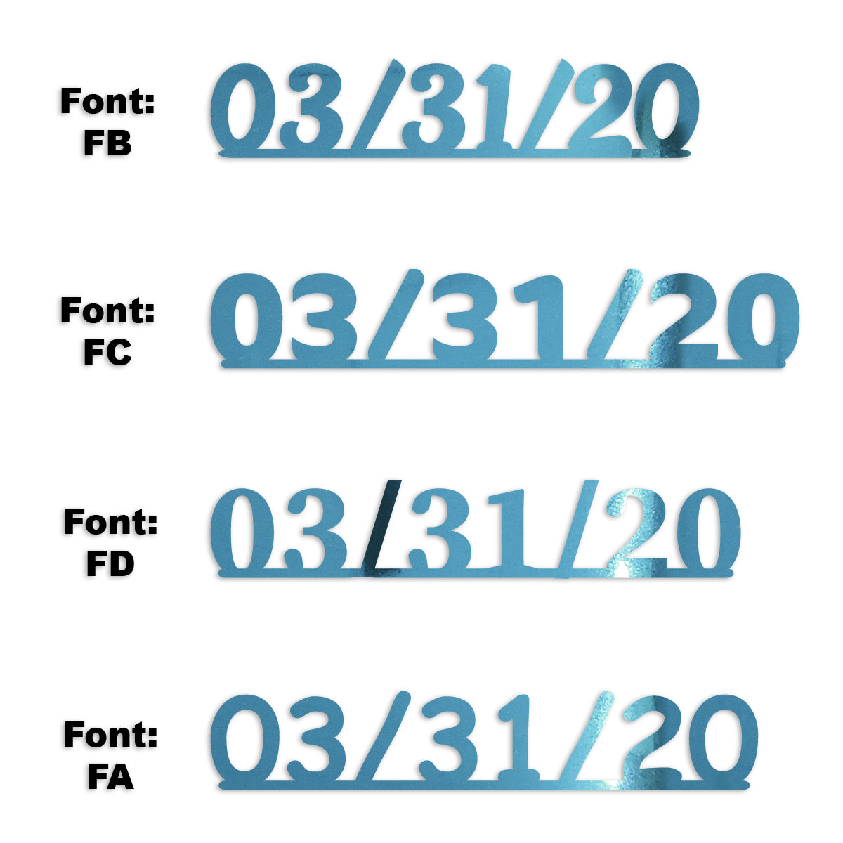 Custom-Fetti Date - 03/31/24 or 03/31/25  Blue Sky