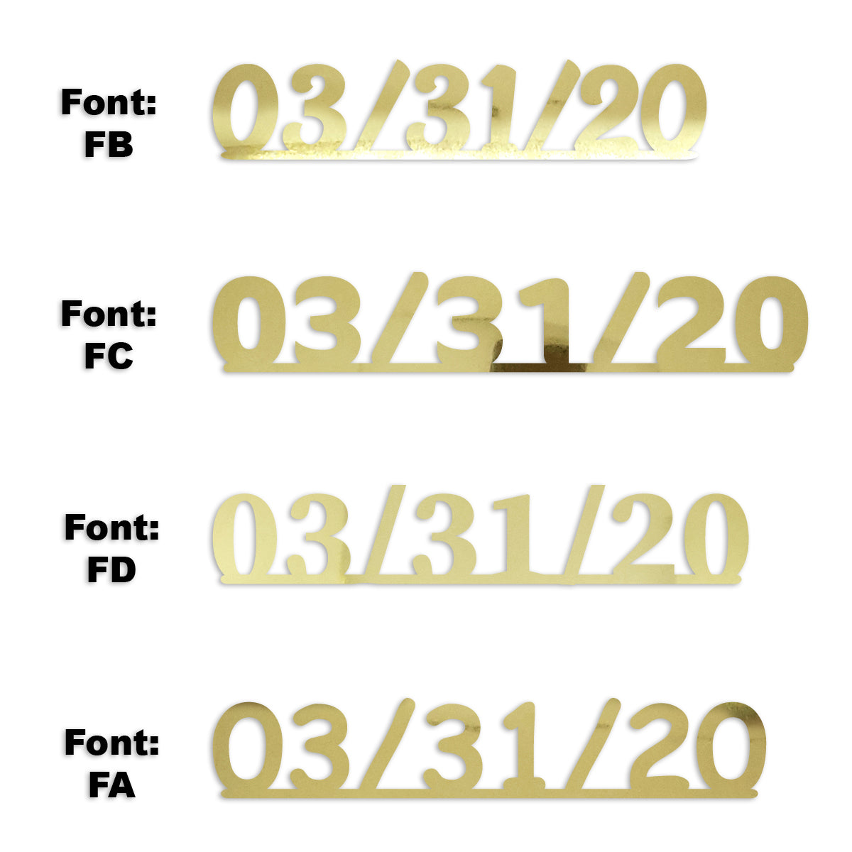 Custom-Fetti Date - 03/31/24 or 03/31/25  Gold