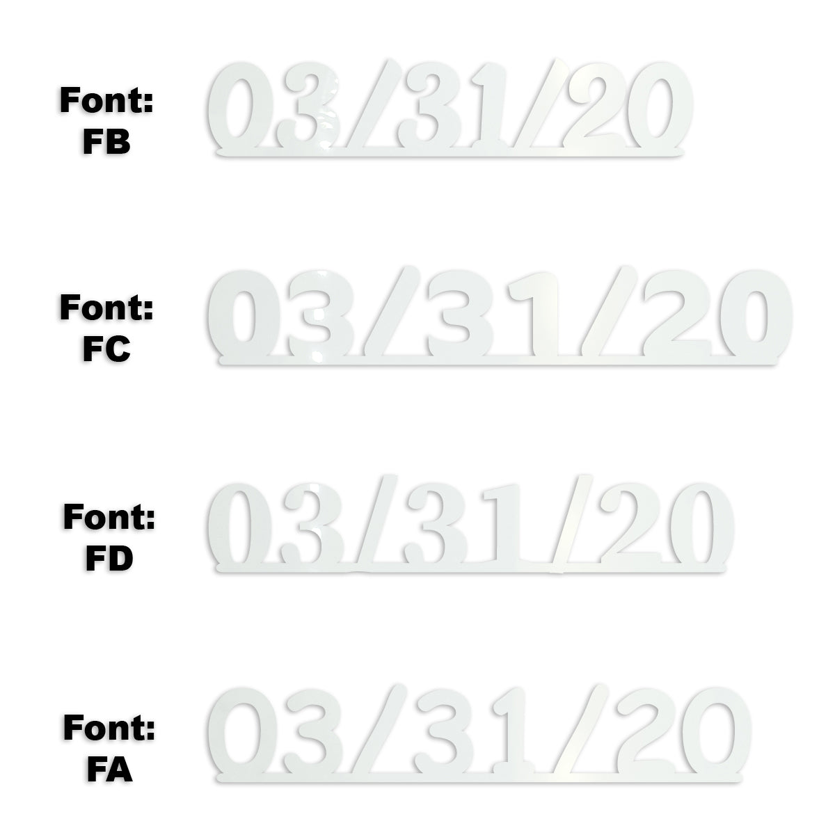 Custom-Fetti Date - 03/31/24 or 03/31/25  White