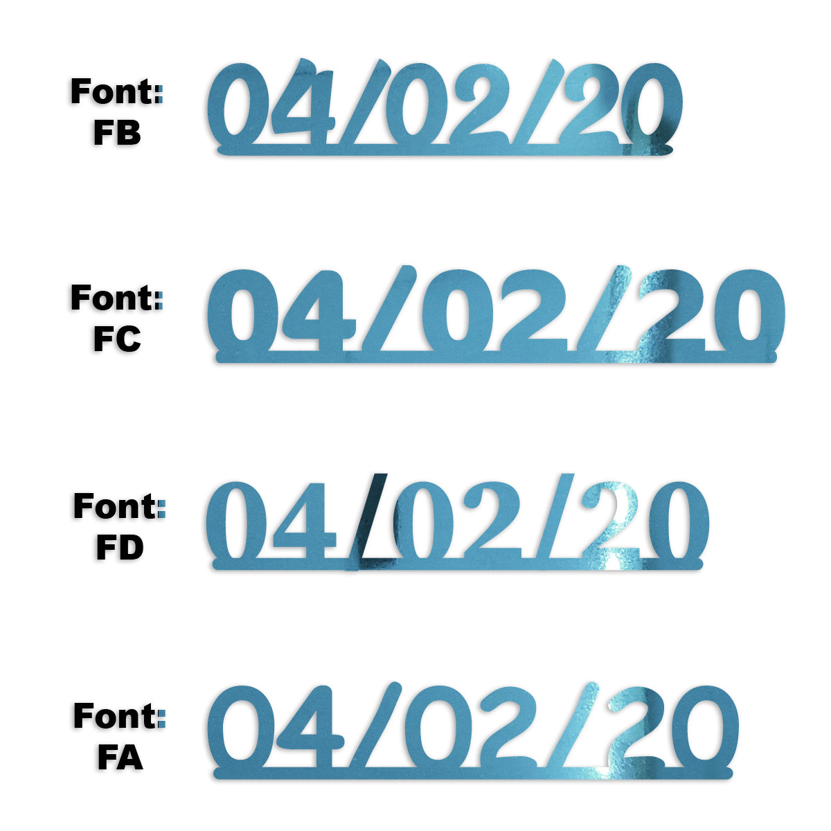 Custom-Fetti Date - 04/02/24 or 04/02/25  Blue Sky