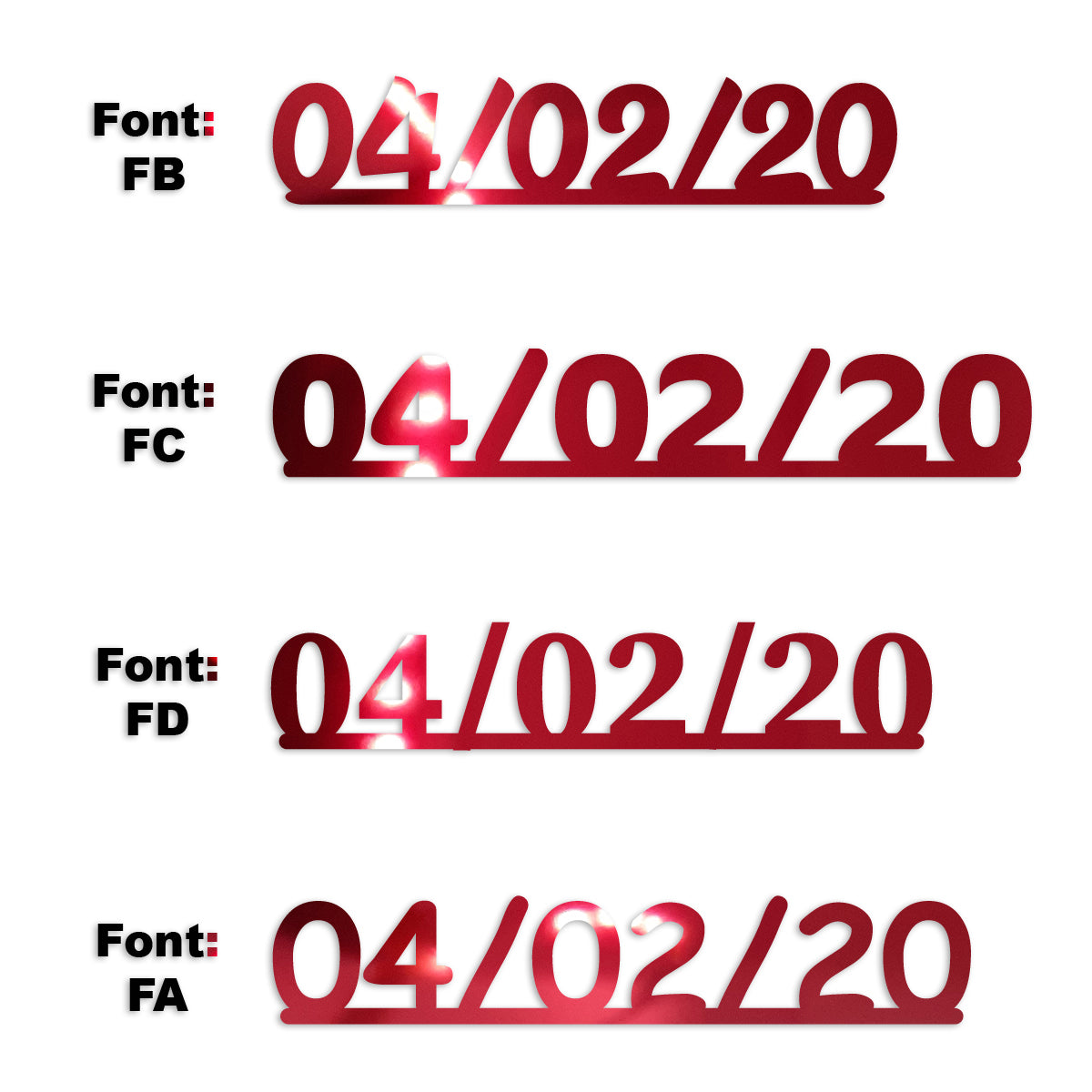 Custom-Fetti Date - 04/02/24 or 04/02/25  Red