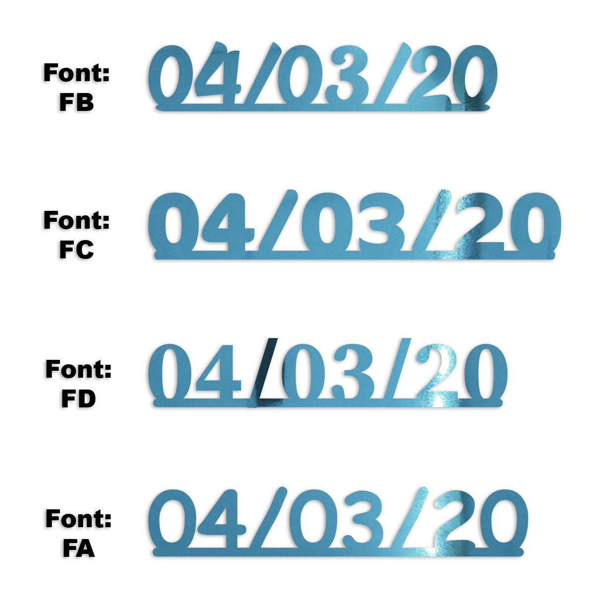 Custom-Fetti Date - 04/03/24 or 04/03/25  Blue Sky