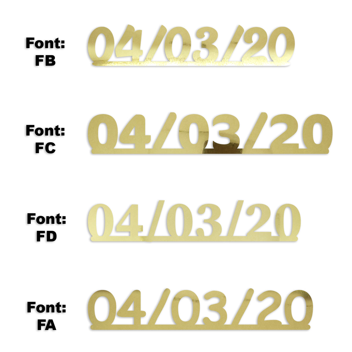 Custom-Fetti Date - 04/03/24 or 04/03/25  Gold