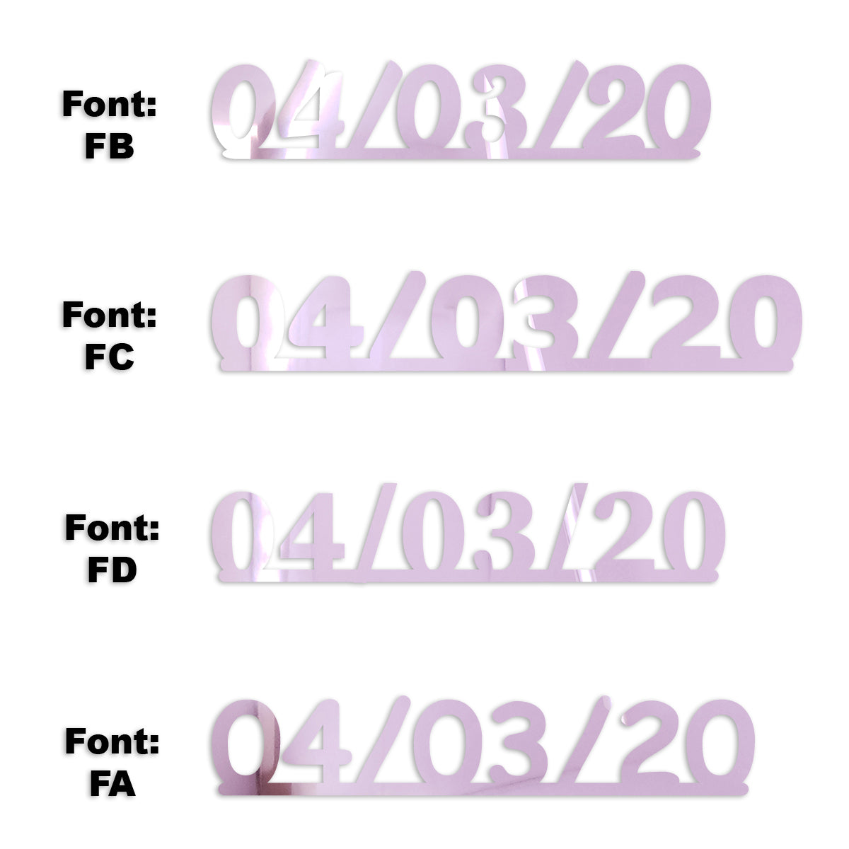 Custom-Fetti Date - 04/03/24 or 04/03/25  Pink