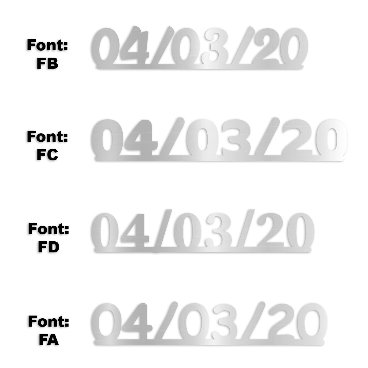 Custom-Fetti Date - 04/03/24 or 04/03/25  Silver