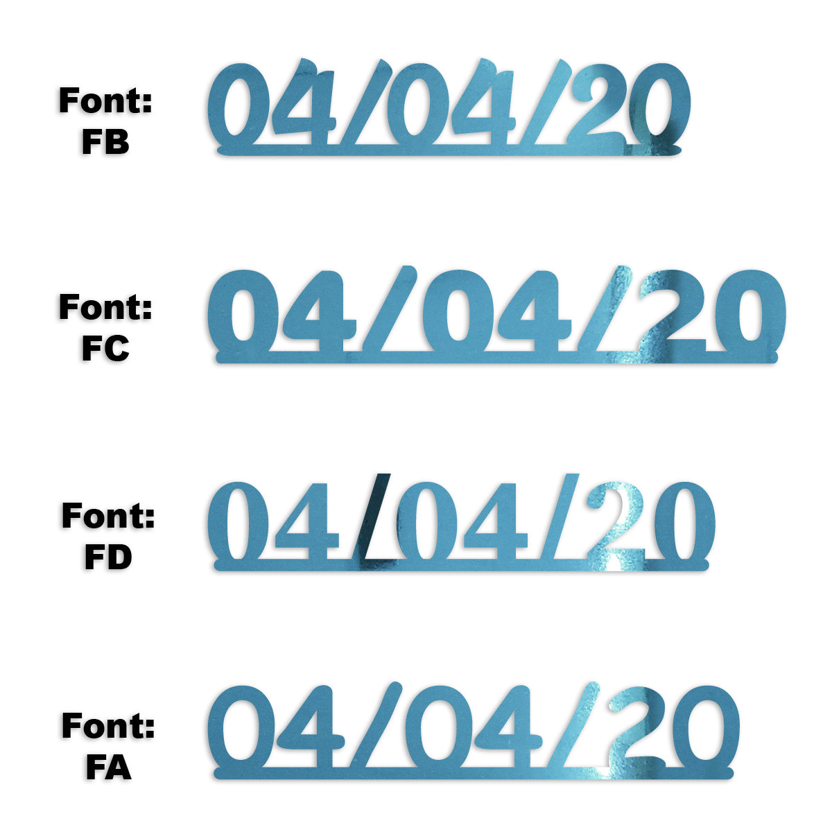 Custom-Fetti Date - 04/04/24 or 04/04/25  Blue Sky