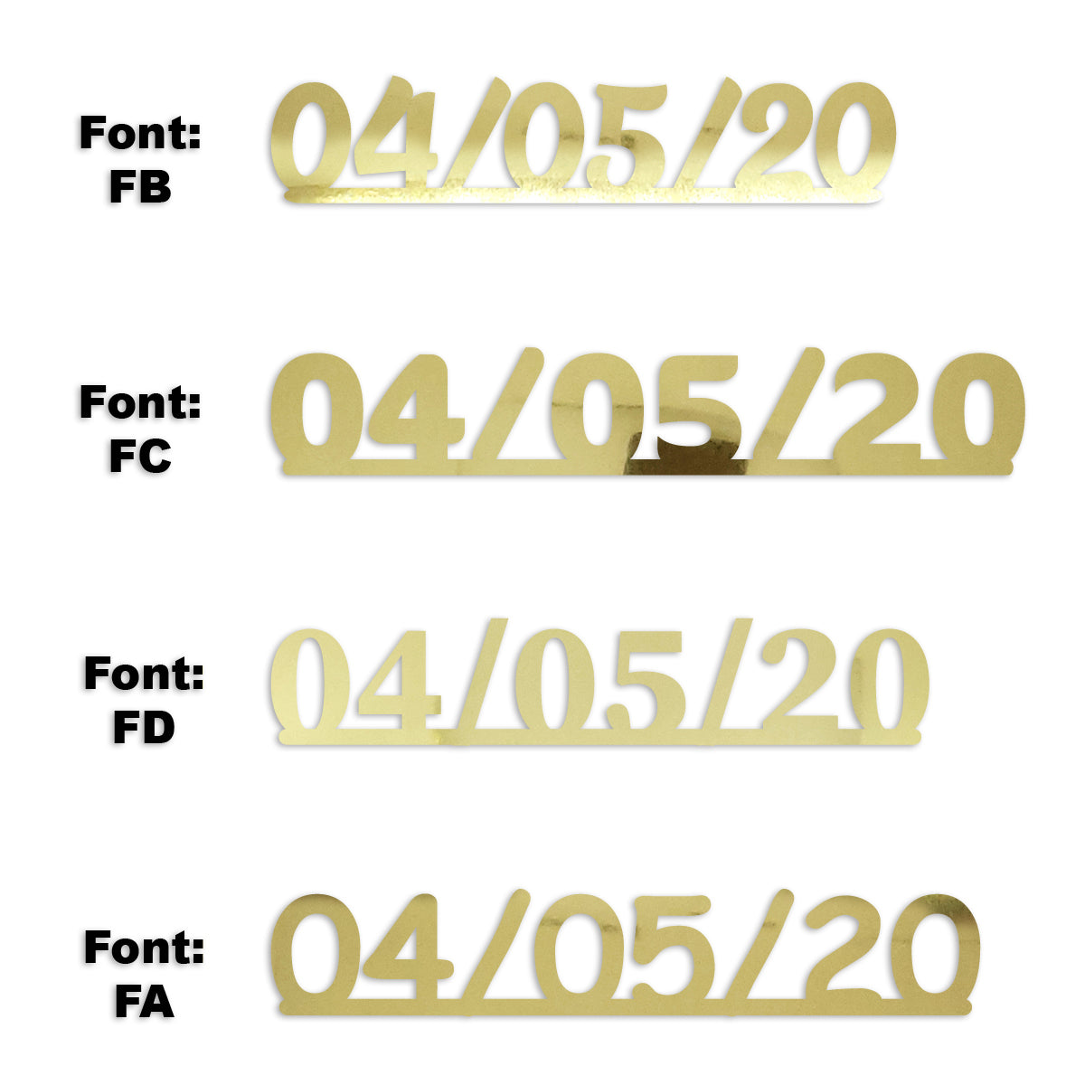 Custom-Fetti Date - 04/05/24 or 04/05/25  Gold