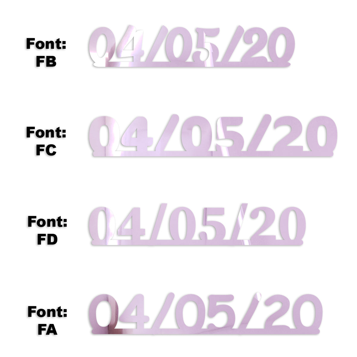 Custom-Fetti Date - 04/05/24 or 04/05/25  Pink