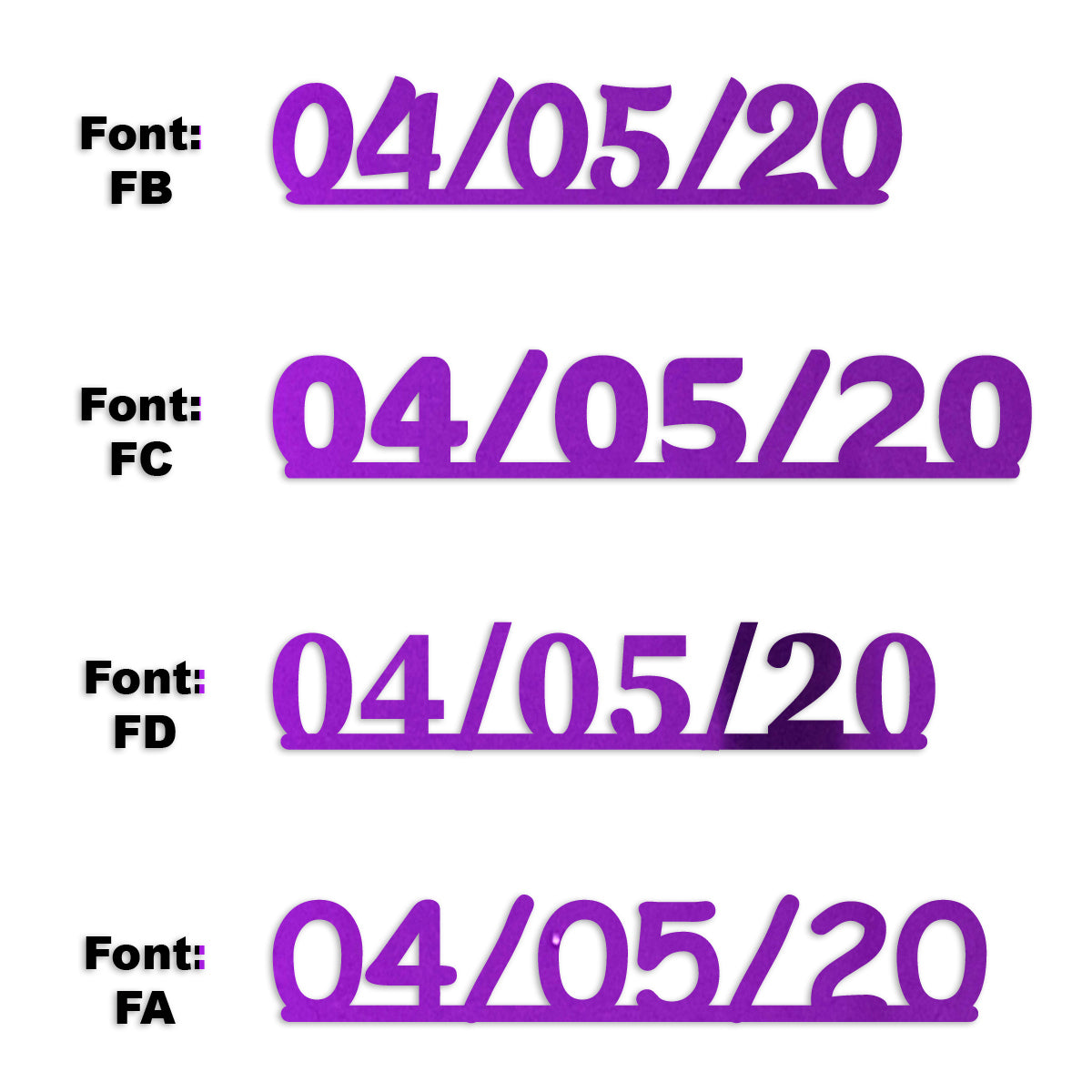 Custom-Fetti Date - 04/05/24 or 04/05/25  Purple