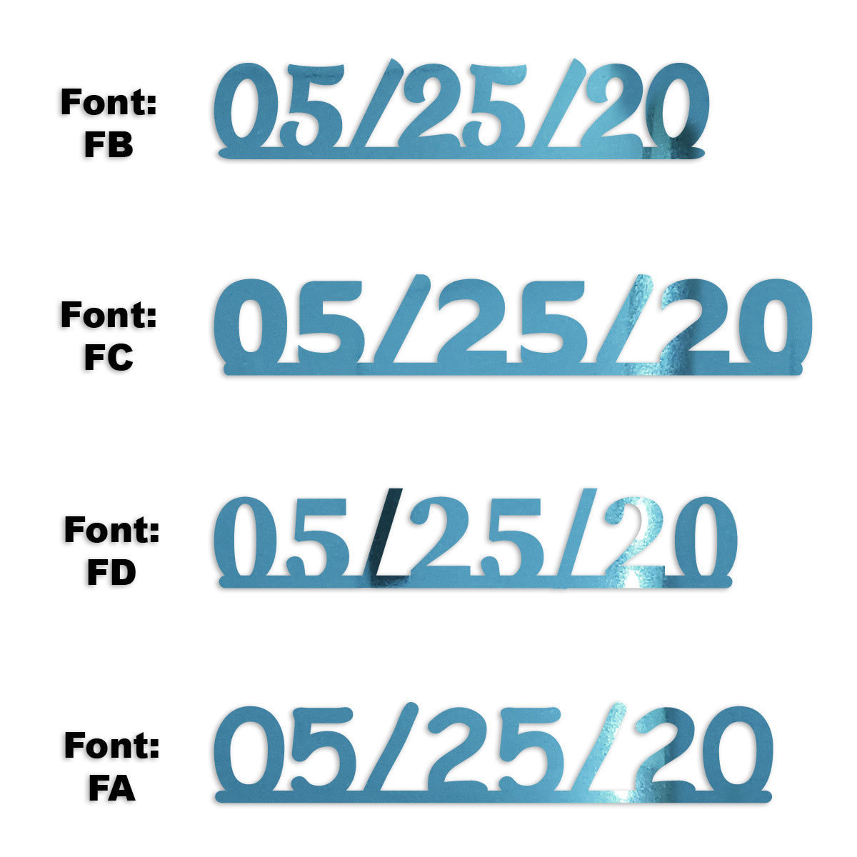 Custom-Fetti Date - 05/25/24 or 05/25/25  Blue Sky