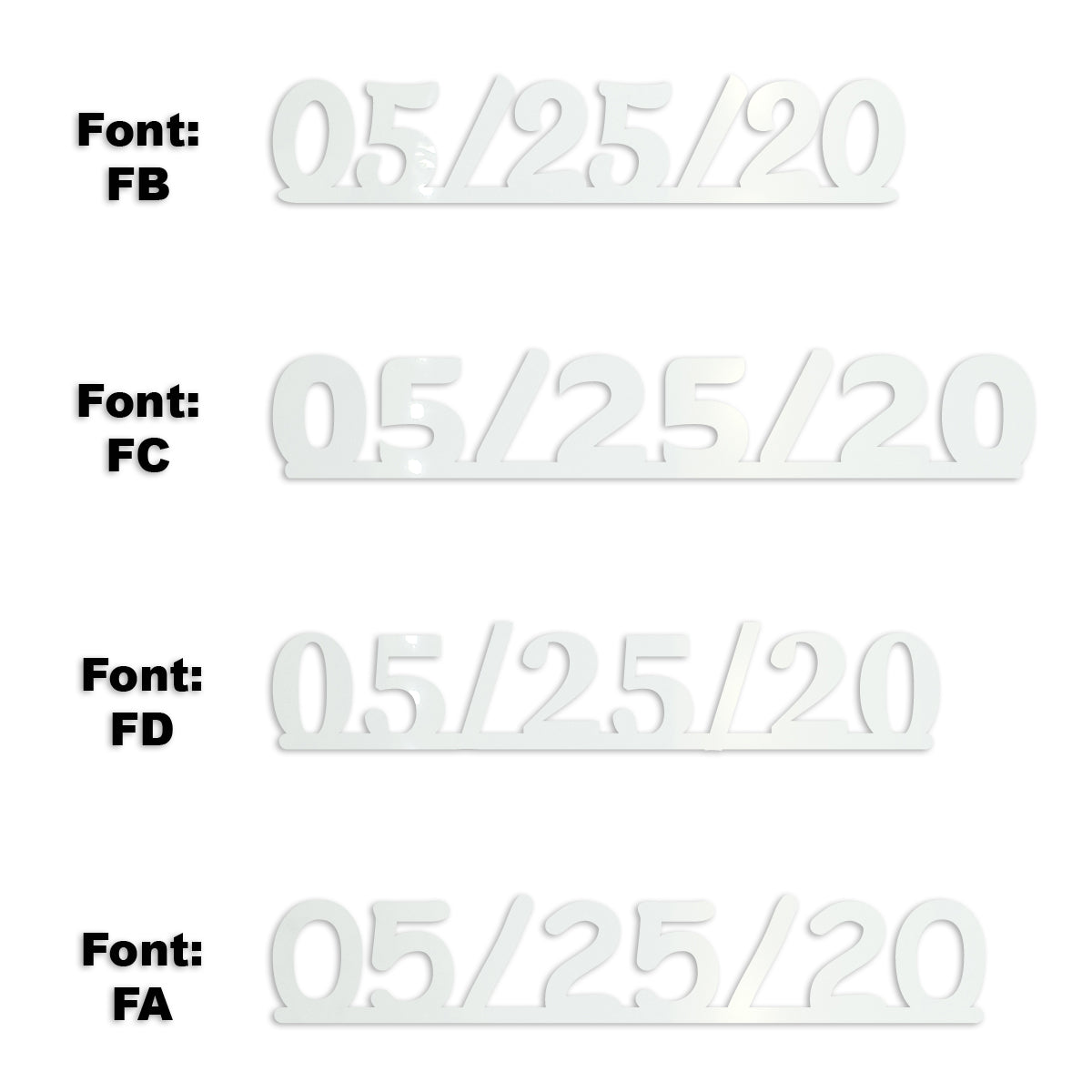 Custom-Fetti Date - 05/25/24 or 05/25/25  White