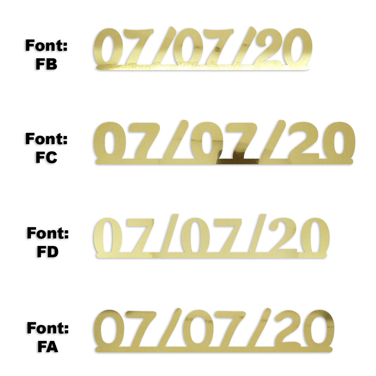 Custom-Fetti Date - 07/07/24 or 07/07/25  Gold