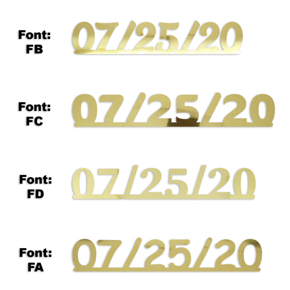 Custom-Fetti Date - 07/25/24 or 07/25/25  Gold