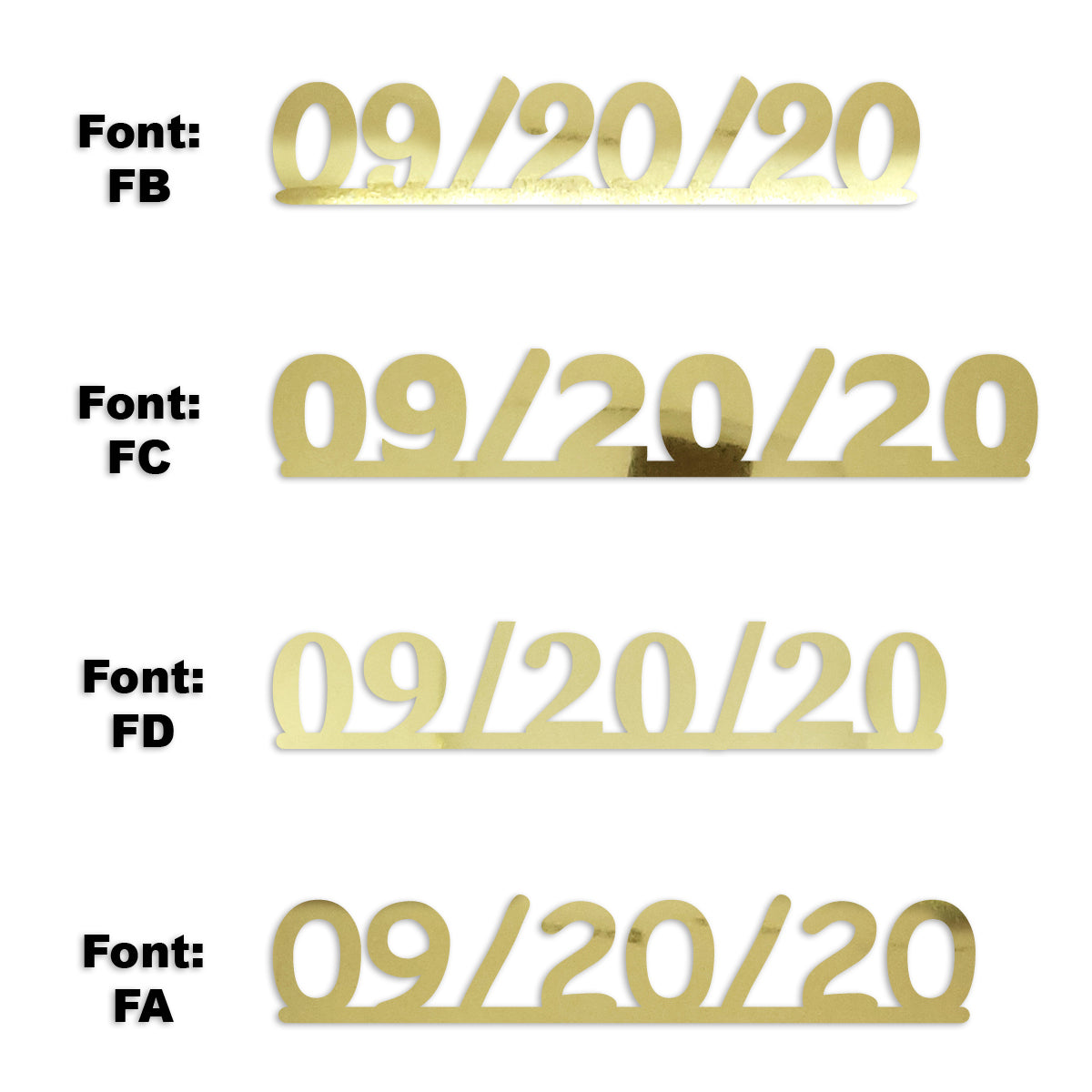 Custom-Fetti Date - 09/20/24 or 09/20/25  Gold