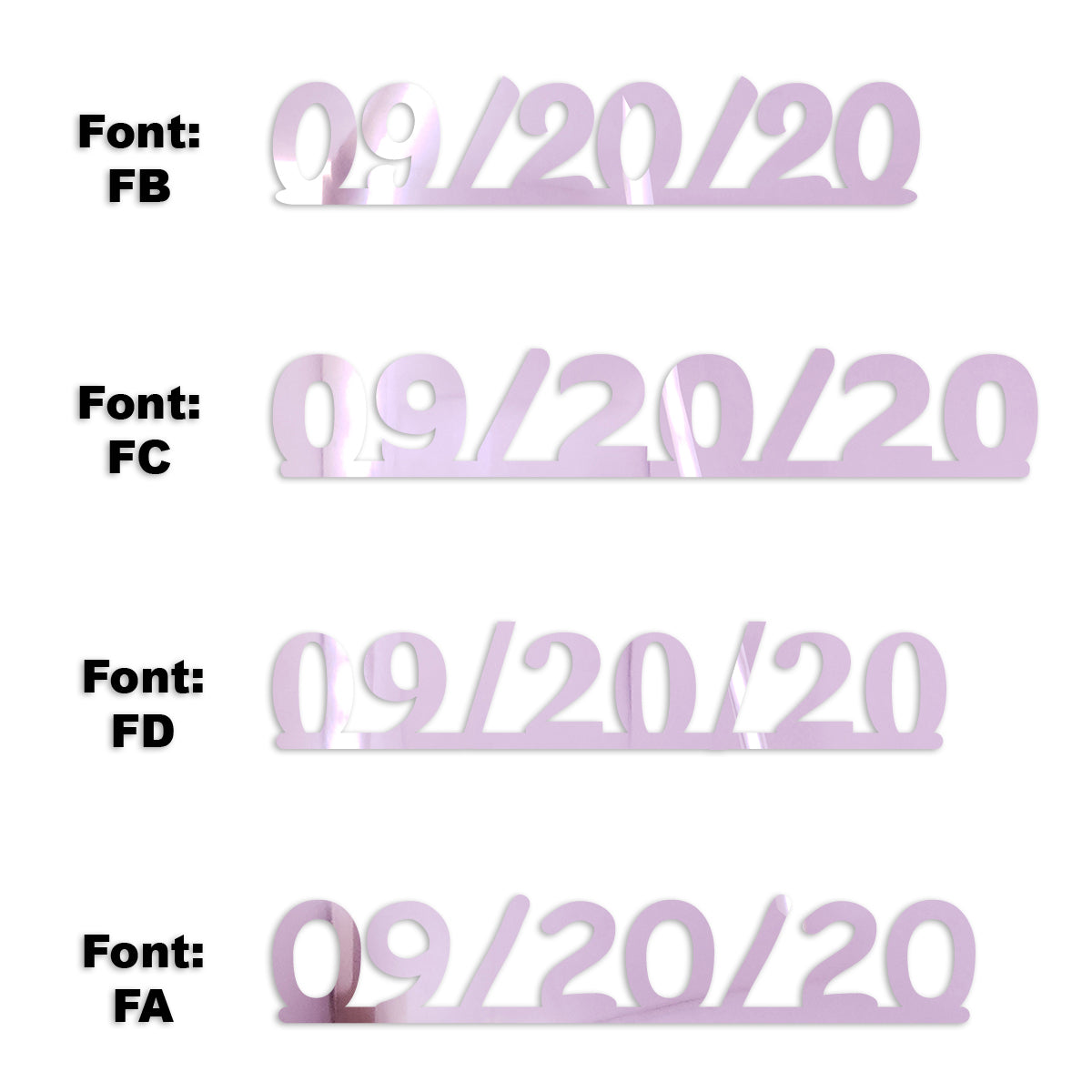 Custom-Fetti Date - 09/20/24 or 09/20/25  Pink