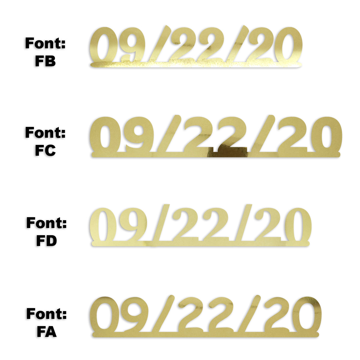 Custom-Fetti Date - 09/22/24 or 09/22/25  Gold