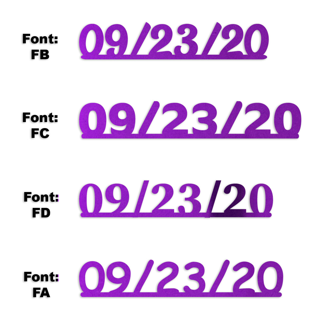 Custom-Fetti Date - 09/23/24 or 09/23/25  Purple