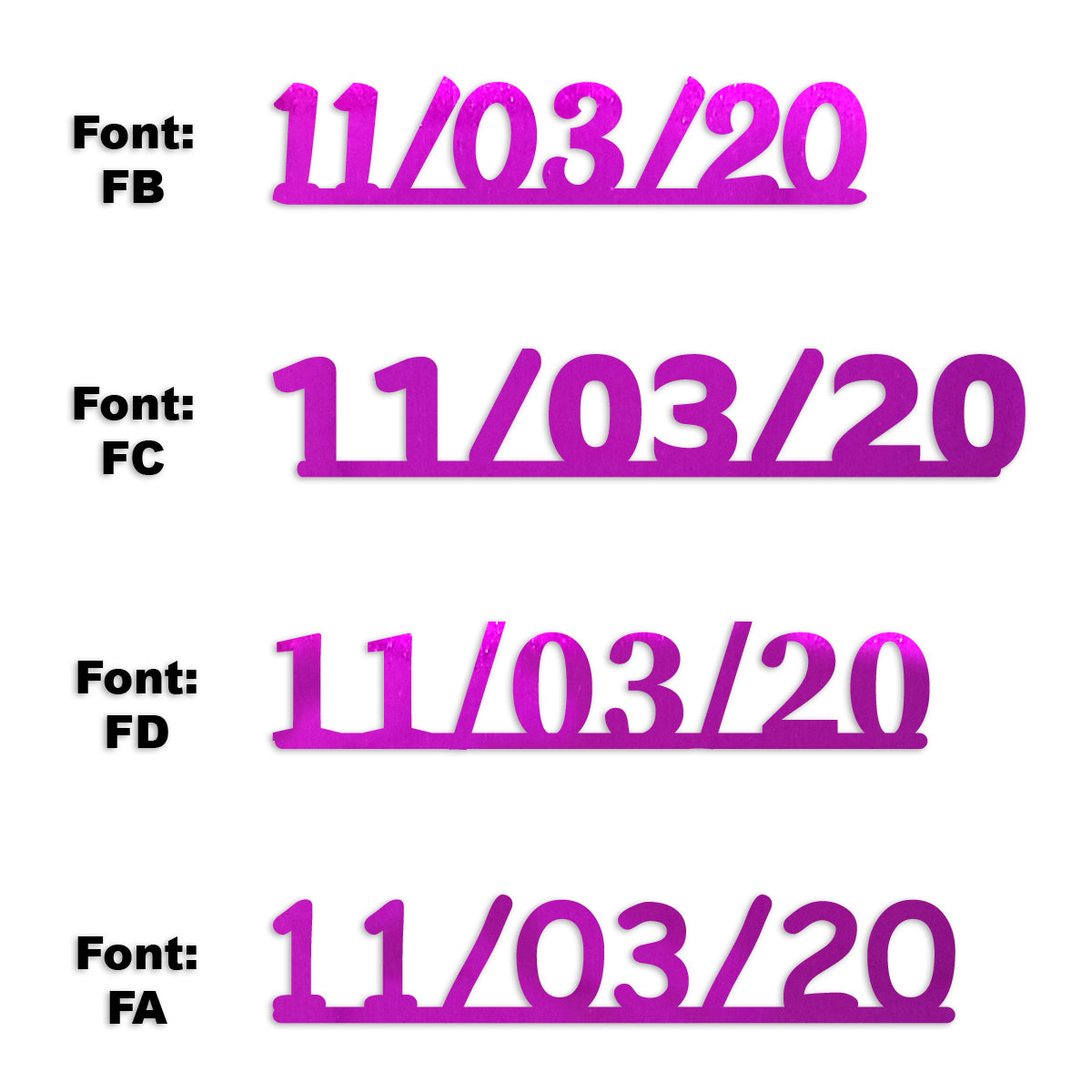 Custom-Fetti Date - 11/03/24 or 11/03/25  Fuchsia